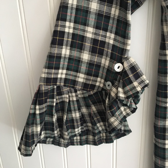 Alicia Bell green plaid button down SIZE 10 - Picture 4 of 8